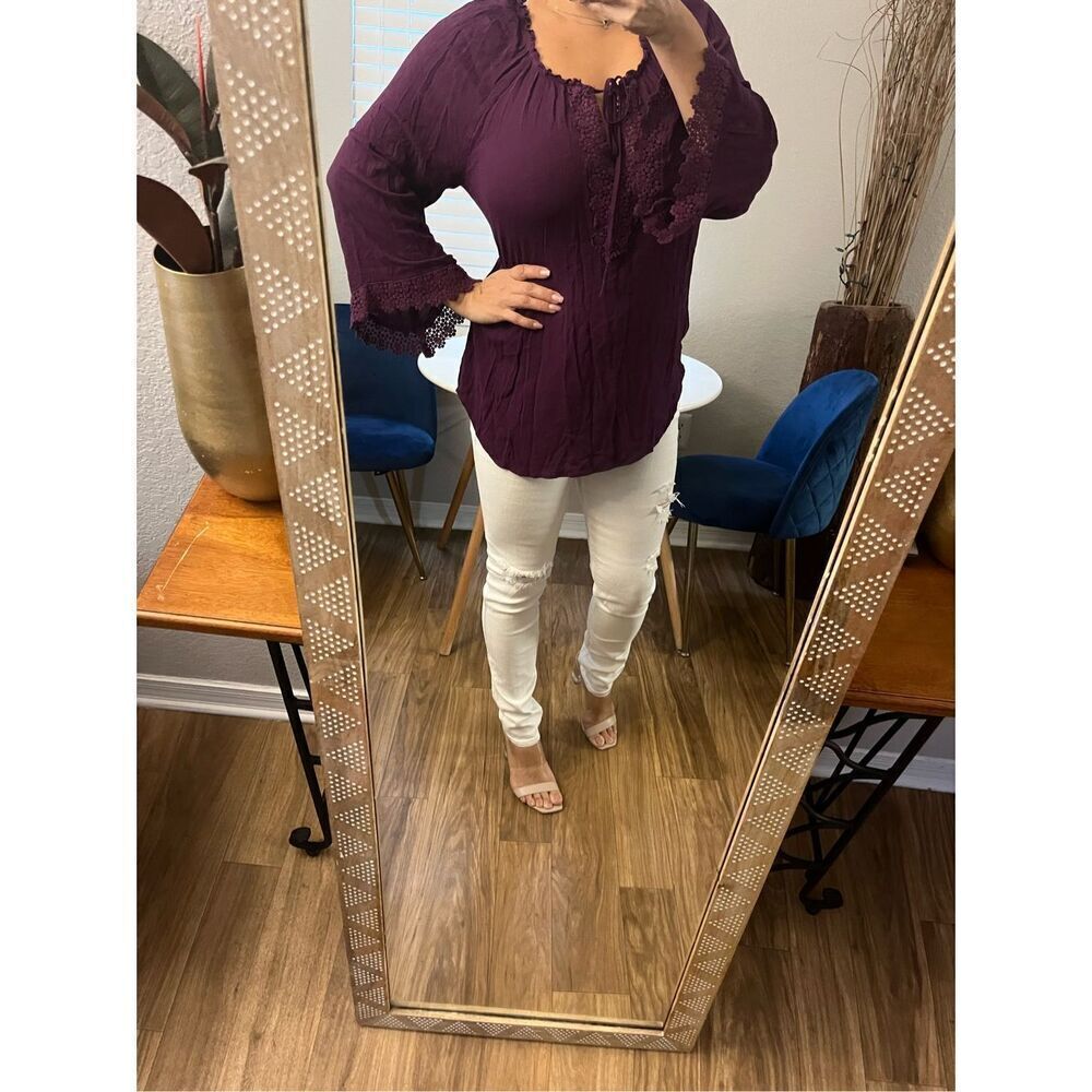 Solitaire Plum Blouse